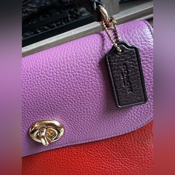 Coach Marley Top Handle Satchel Colorblock C1650 - Picture 5 of 16